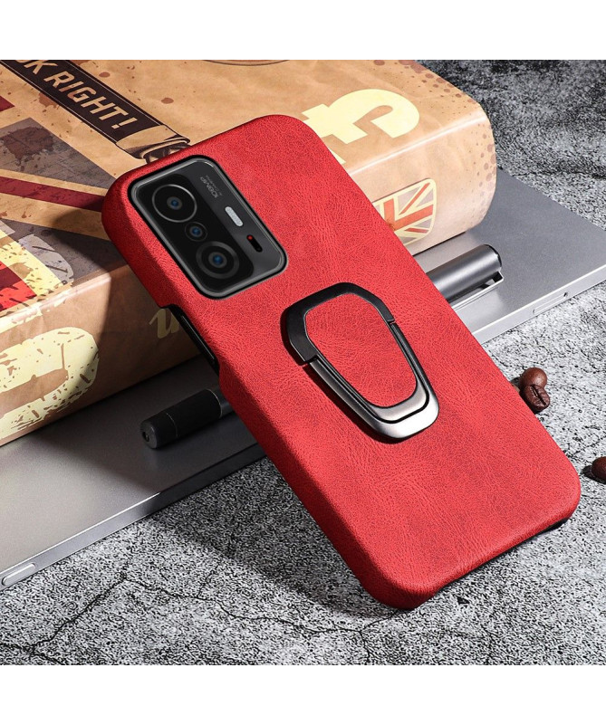 Coque Xiaomi 11T / 11T Pro imitation cuir avec support