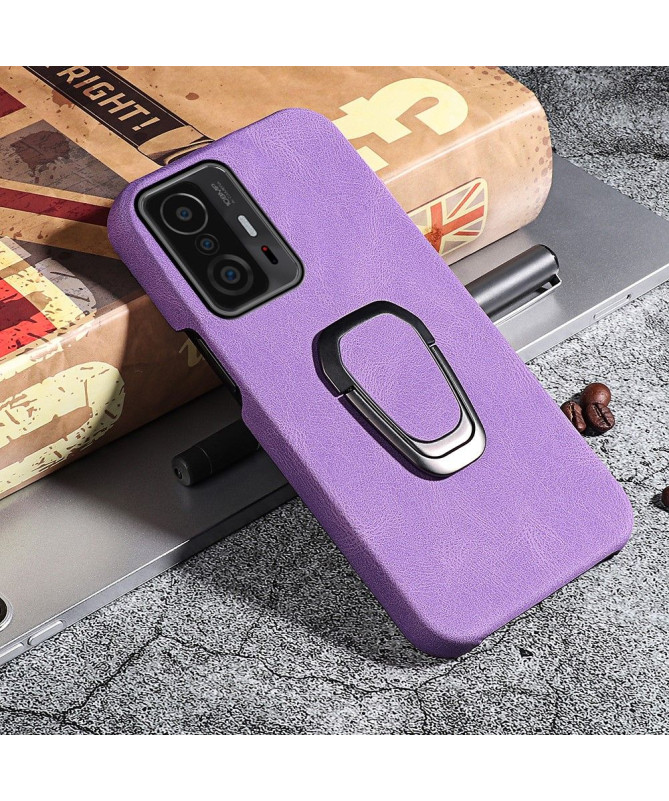 Coque Xiaomi 11T / 11T Pro imitation cuir avec support