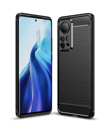 Coque Xiaomi 12 Pro effet brossé en silicone