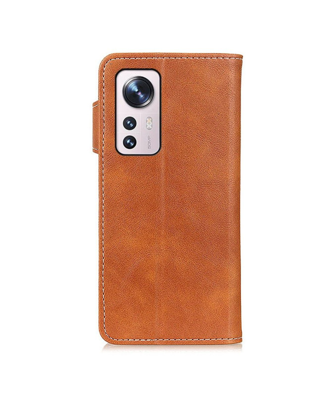 House Xiaomi 12 Pro S Shape effet cuir coutures apparentes