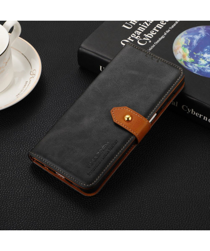 Housse Xiaomi 12 Pro KHAZNEH Bicolore simili cuir