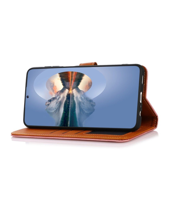 Housse Xiaomi 12 Pro KHAZNEH Bicolore simili cuir