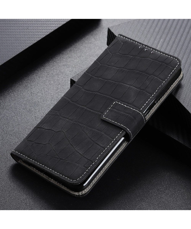 Housse Xiaomi 12 Pro Aspect Croco coutures