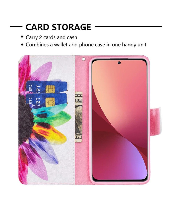 Housse Xiaomi 12 / 12X pétales colorés