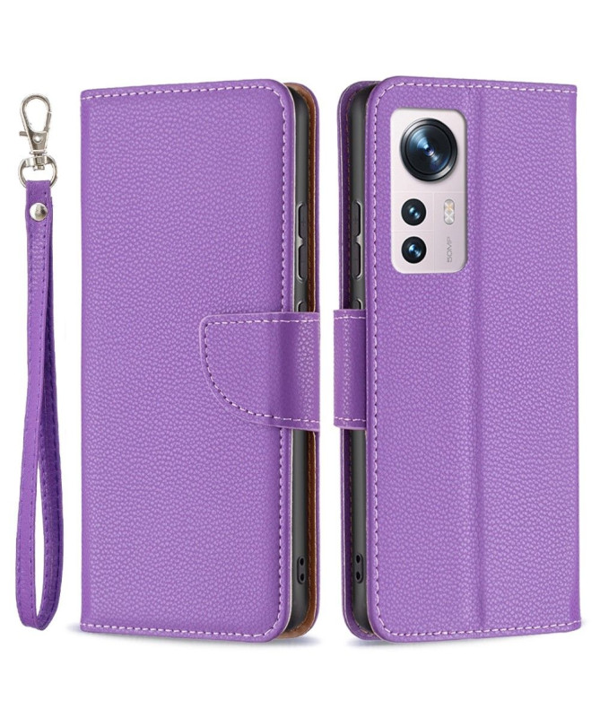 Étui folio Xiaomi 12 / 12X effet cuir grainé