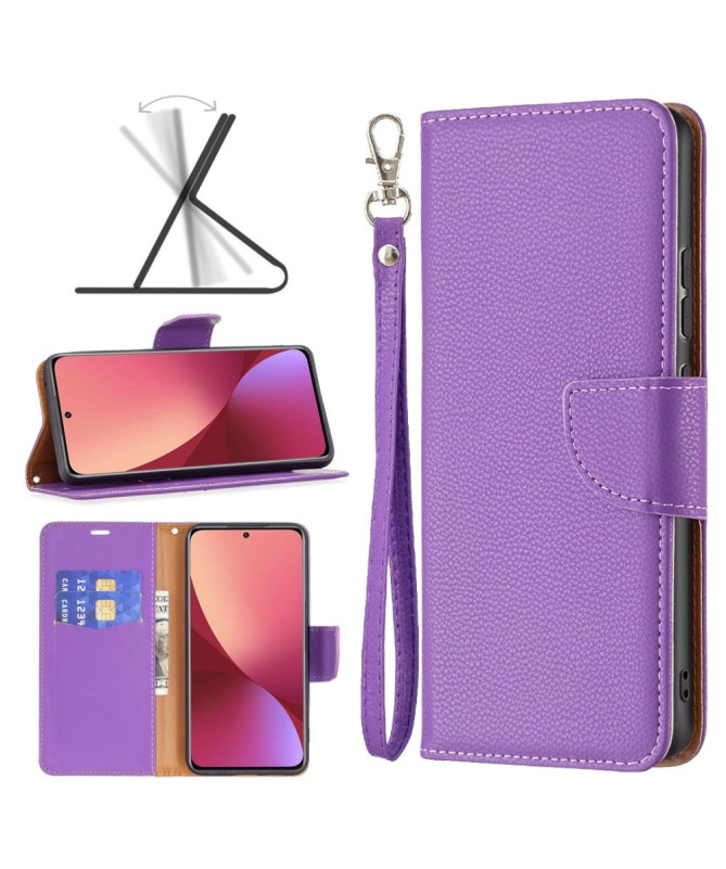 Étui folio Xiaomi 12 / 12X effet cuir grainé