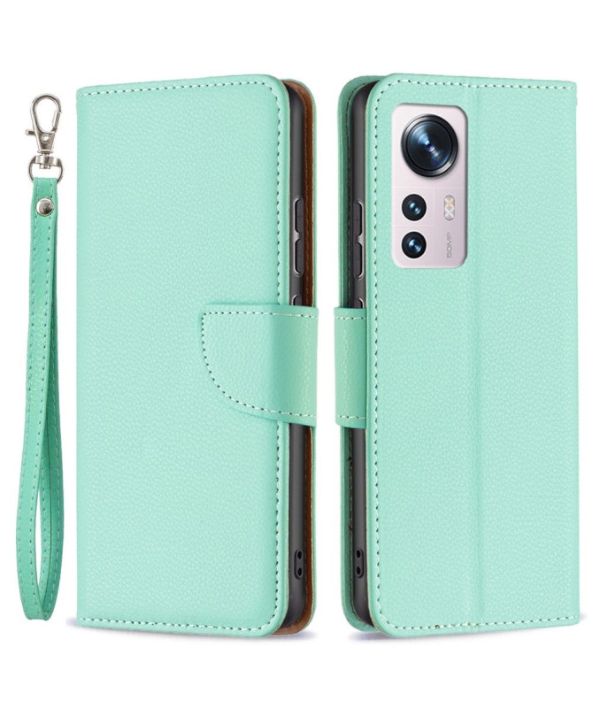 Étui folio Xiaomi 12 / 12X effet cuir grainé