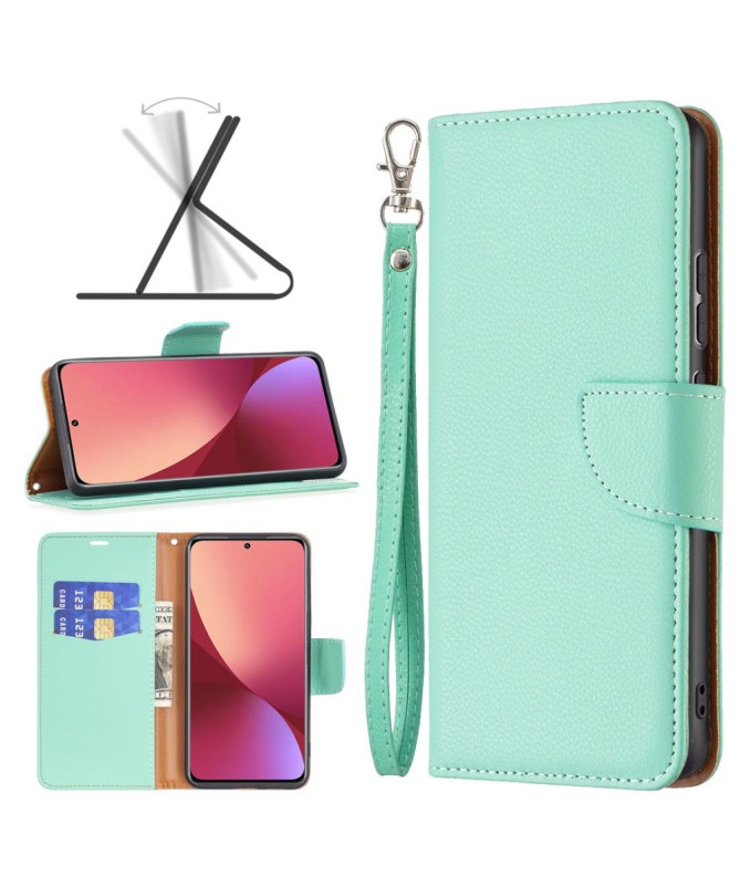 Étui folio Xiaomi 12 / 12X effet cuir grainé
