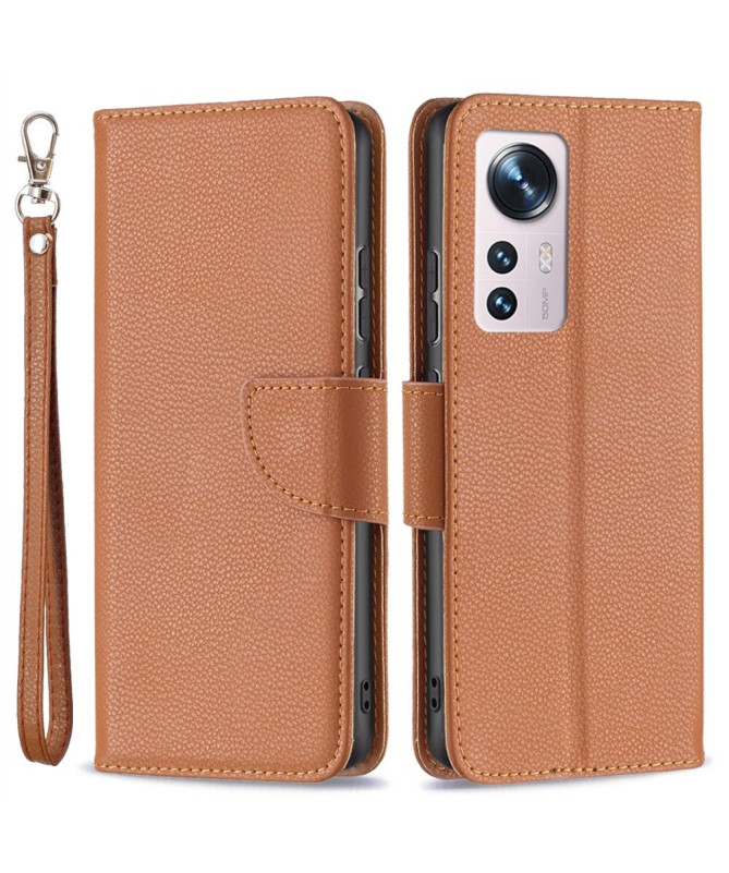 Étui folio Xiaomi 12 / 12X effet cuir grainé