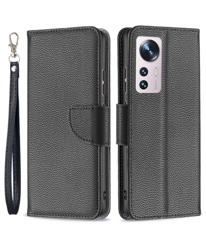 Étui folio Xiaomi 12 / 12X effet cuir grainé