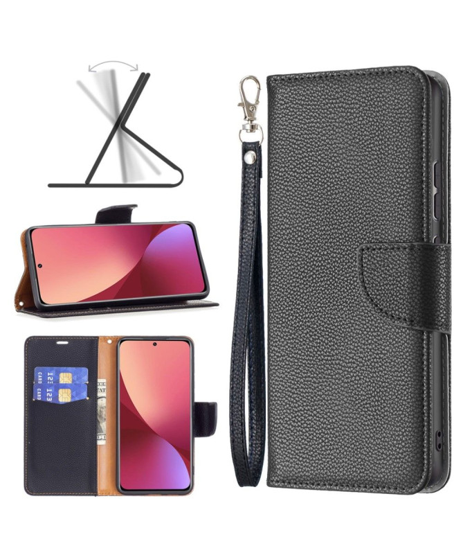 Étui folio Xiaomi 12 / 12X effet cuir grainé