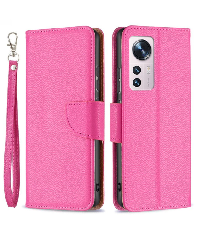 Étui folio Xiaomi 12 / 12X effet cuir grainé