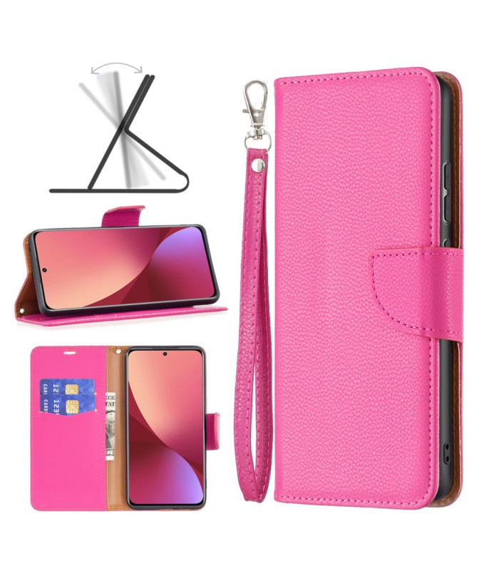 Étui folio Xiaomi 12 / 12X effet cuir grainé