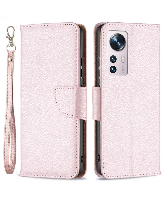 Étui folio Xiaomi 12 / 12X effet cuir grainé