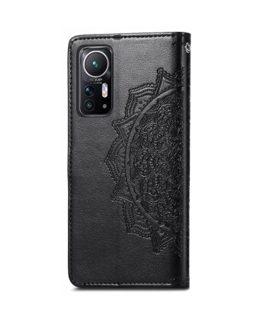 Housse Xiaomi 12 / 12X Mandala relief en simili cuir