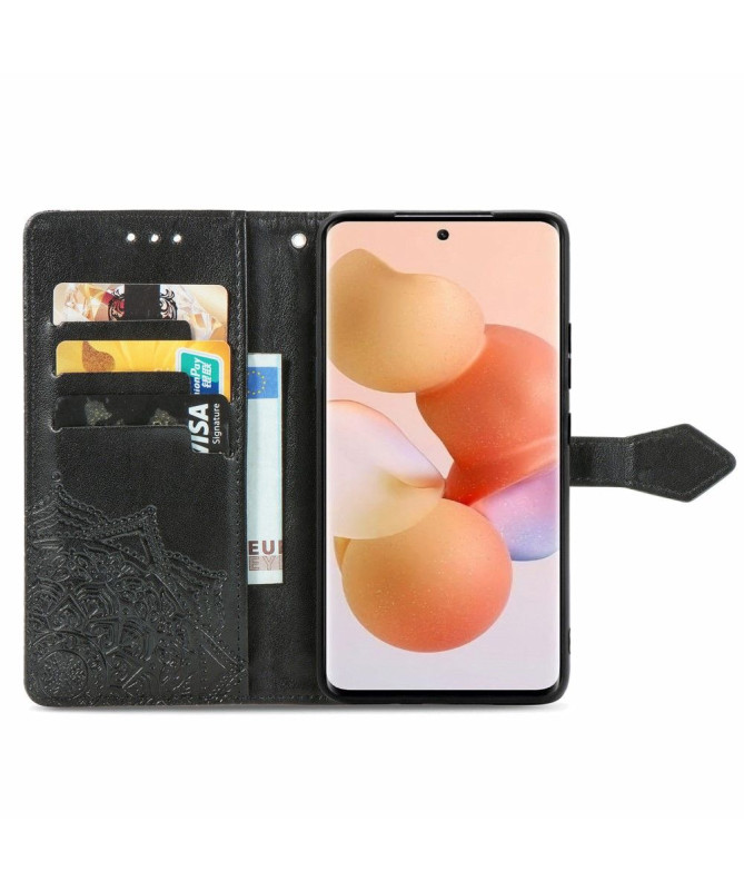 Housse Xiaomi 12 / 12X Mandala relief en simili cuir