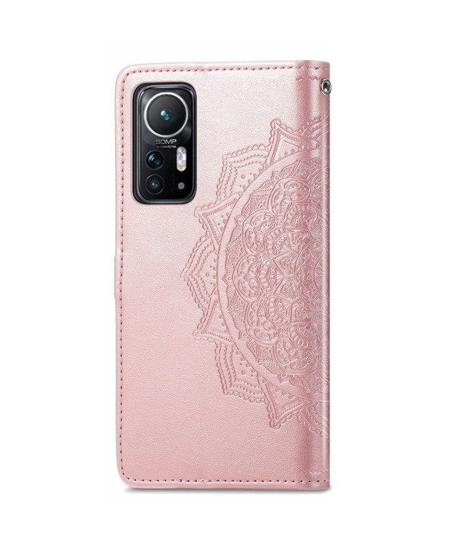 Housse Xiaomi 12 / 12X Mandala relief en simili cuir