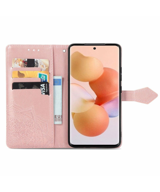 Housse Xiaomi 12 / 12X Mandala relief en simili cuir