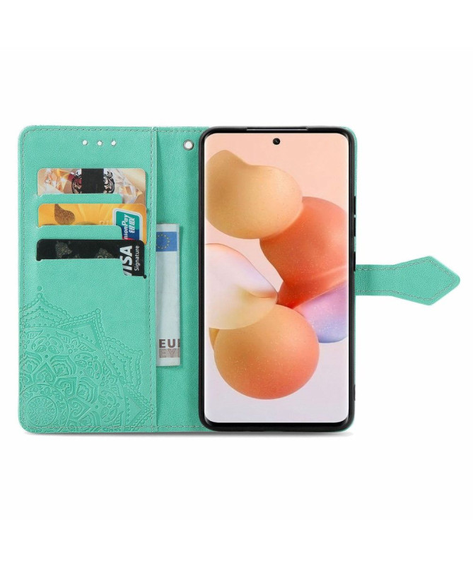 Housse Xiaomi 12 / 12X Mandala relief en simili cuir