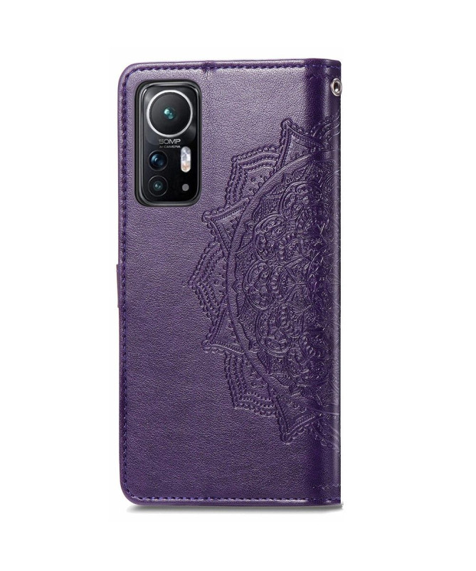 Housse Xiaomi 12 / 12X Mandala relief en simili cuir