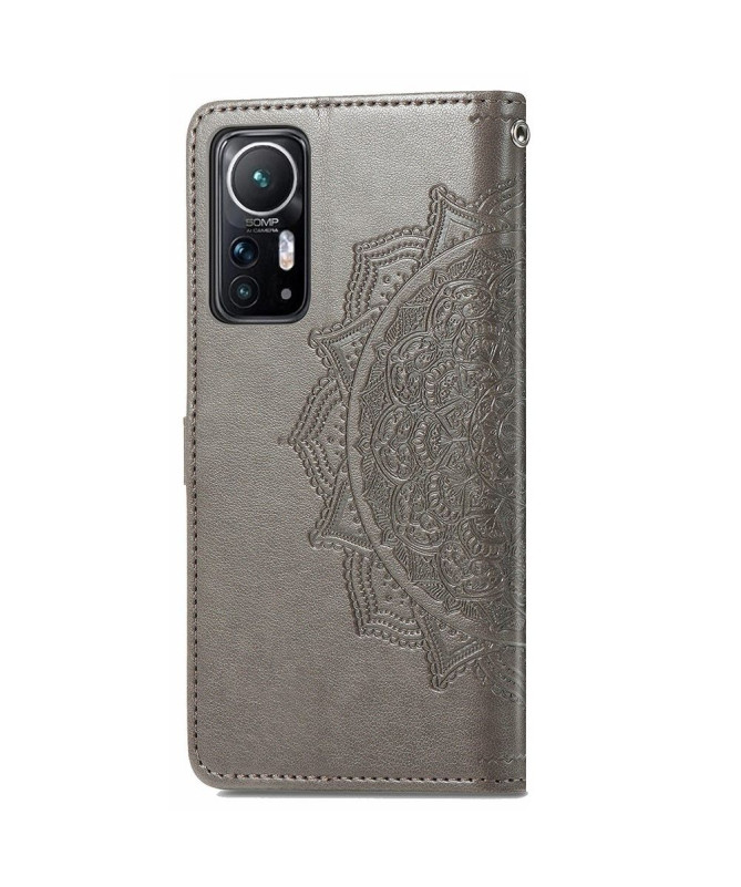Housse Xiaomi 12 / 12X Mandala relief en simili cuir