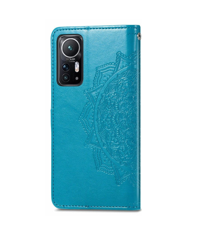 Housse Xiaomi 12 / 12X Mandala relief en simili cuir