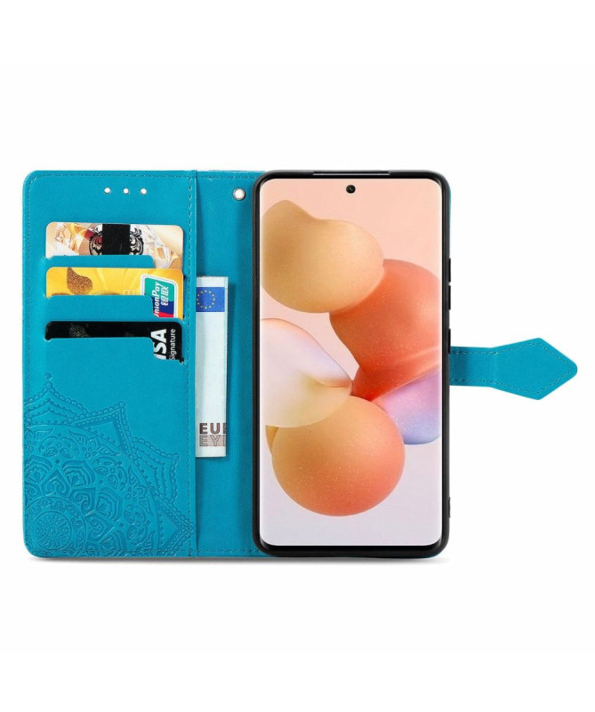 Housse Xiaomi 12 / 12X Mandala relief en simili cuir