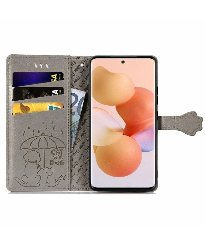 Housse Xiaomi 12 / 12X effet cuir animaux en relief