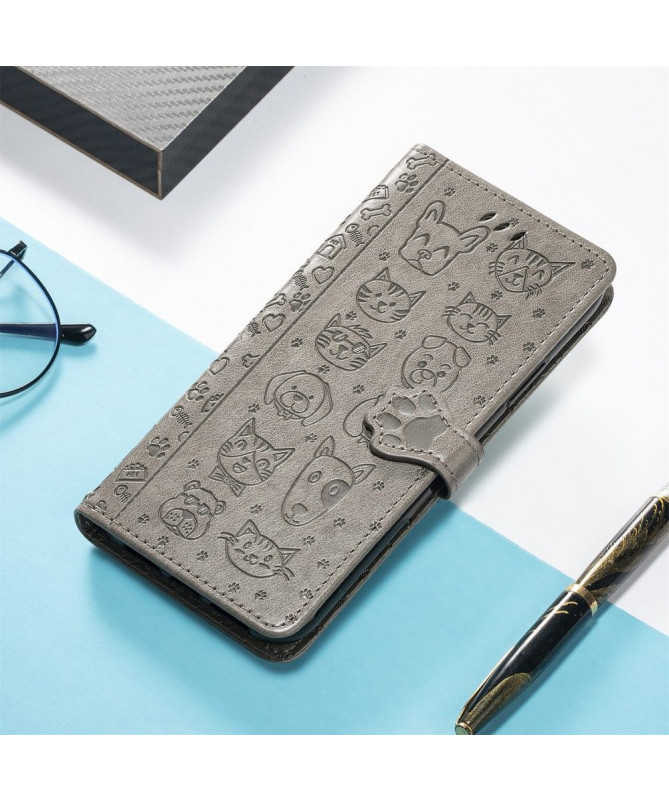 Housse Xiaomi 12 / 12X effet cuir animaux en relief