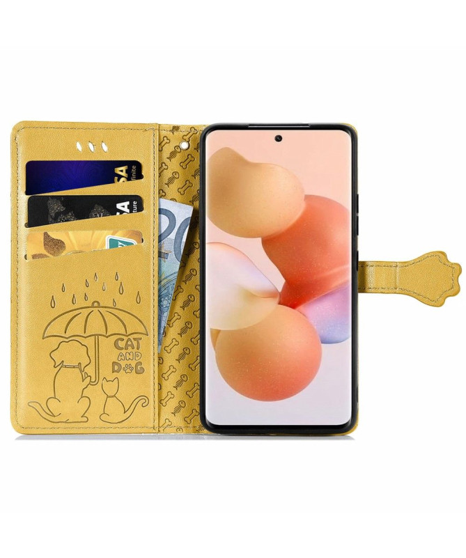 Housse Xiaomi 12 / 12X effet cuir animaux en relief