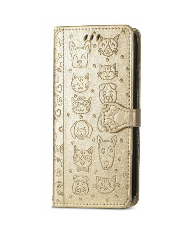 Housse Xiaomi 12 / 12X effet cuir animaux en relief