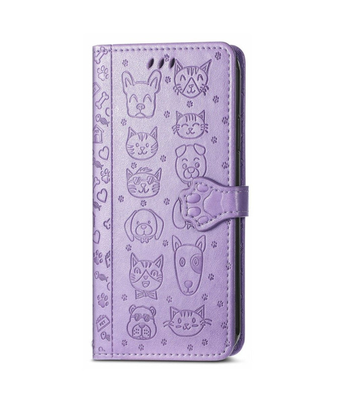 Housse Xiaomi 12 / 12X effet cuir animaux en relief
