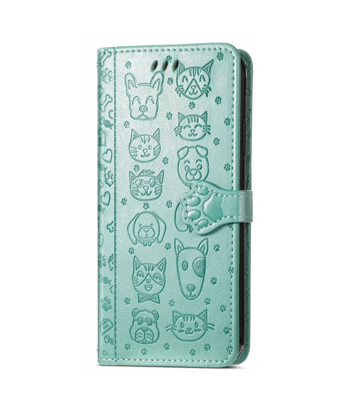Housse Xiaomi 12 / 12X effet cuir animaux en relief