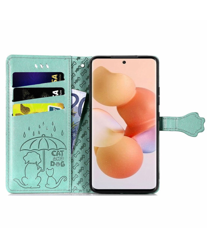 Housse Xiaomi 12 / 12X effet cuir animaux en relief