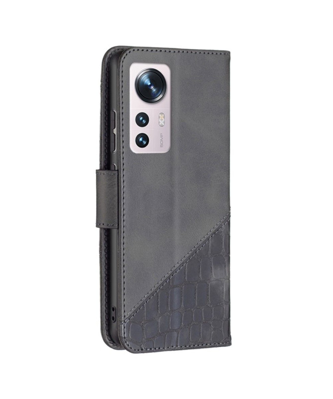 Housse Xiaomi 12 / 12X Effet Cuir Aspect Croco