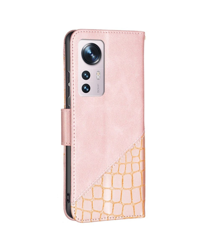 Housse Xiaomi 12 / 12X Effet Cuir Aspect Croco