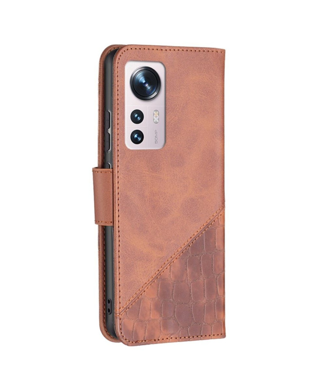 Housse Xiaomi 12 / 12X Effet Cuir Aspect Croco