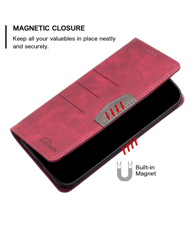Housse Xiaomi 12 / 12X BINFEN COLOR flip simili cuir