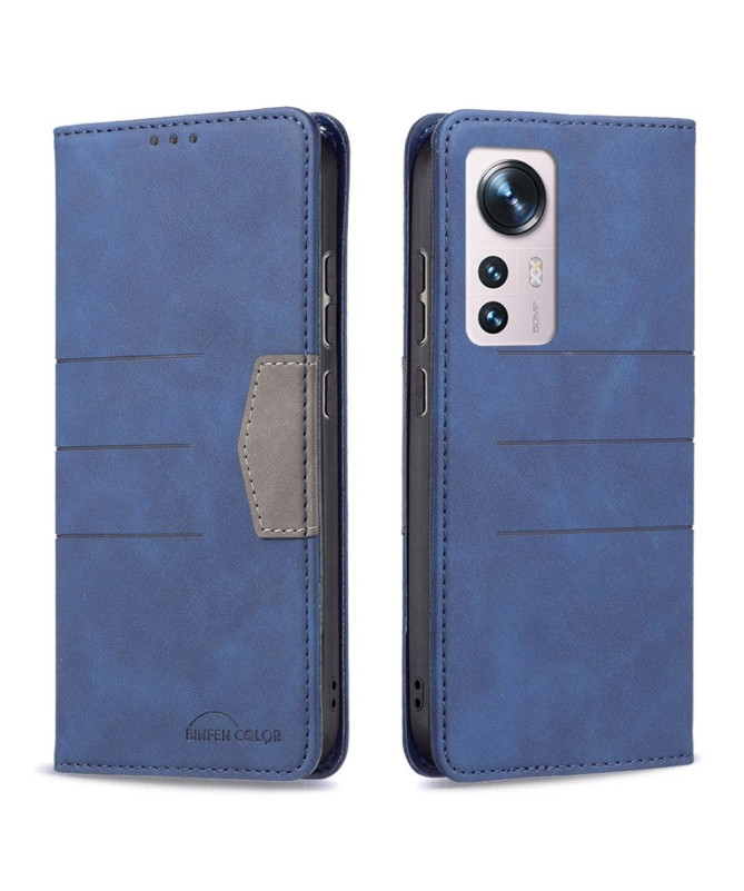 Housse Xiaomi 12 / 12X BINFEN COLOR flip simili cuir