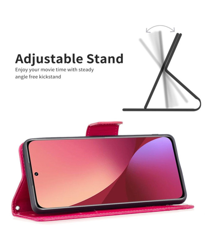 Housse Xiaomi 12 / 12X papillons fonction support