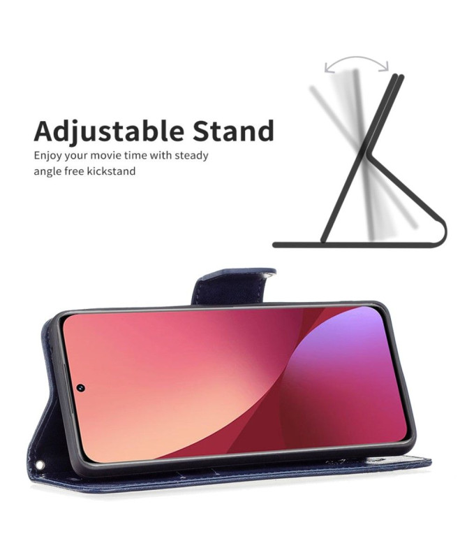 Housse Xiaomi 12 / 12X papillons fonction support