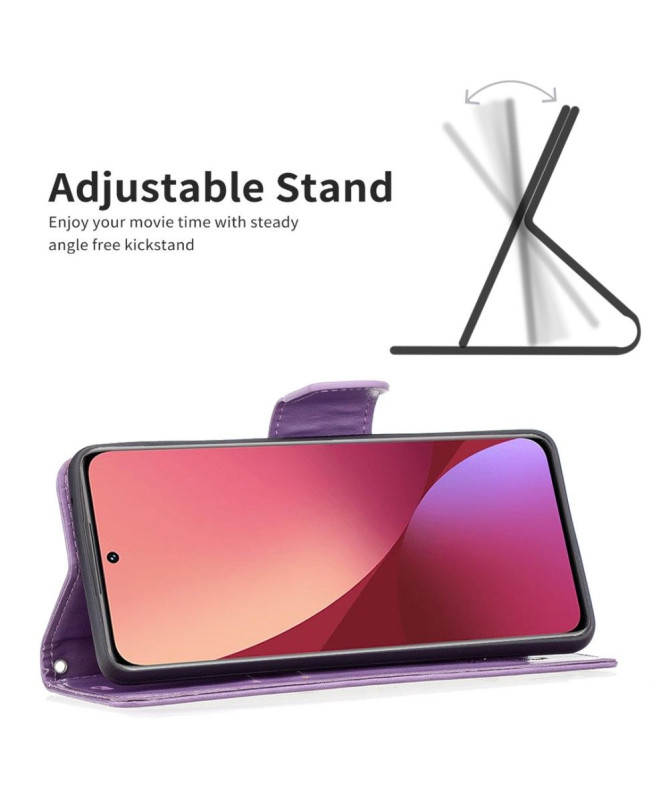 Housse Xiaomi 12 / 12X papillons fonction support