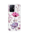 Coque Xiaomi 11T / 11T Pro silicone fleur violette