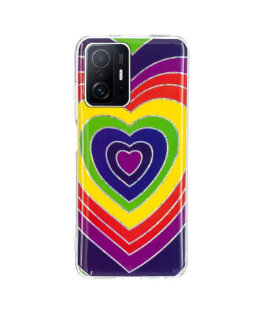 Coque Xiaomi 11T / 11T Pro silicone coeurs colorés