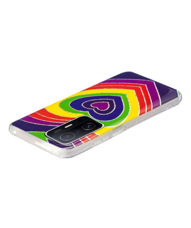 Coque Xiaomi 11T / 11T Pro silicone coeurs colorés