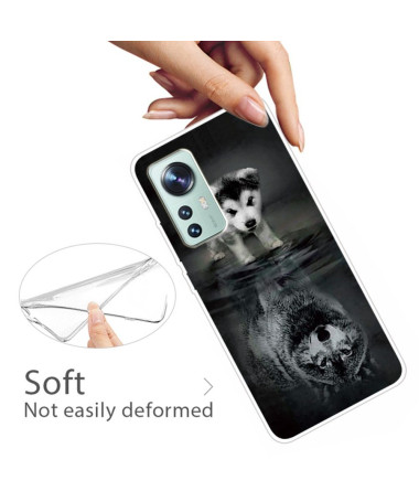 Coque Xiaomi 12 Pro Chien et Loup