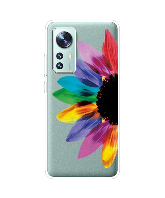 Coque Xiaomi 12 Pro Pétales de Couleurs