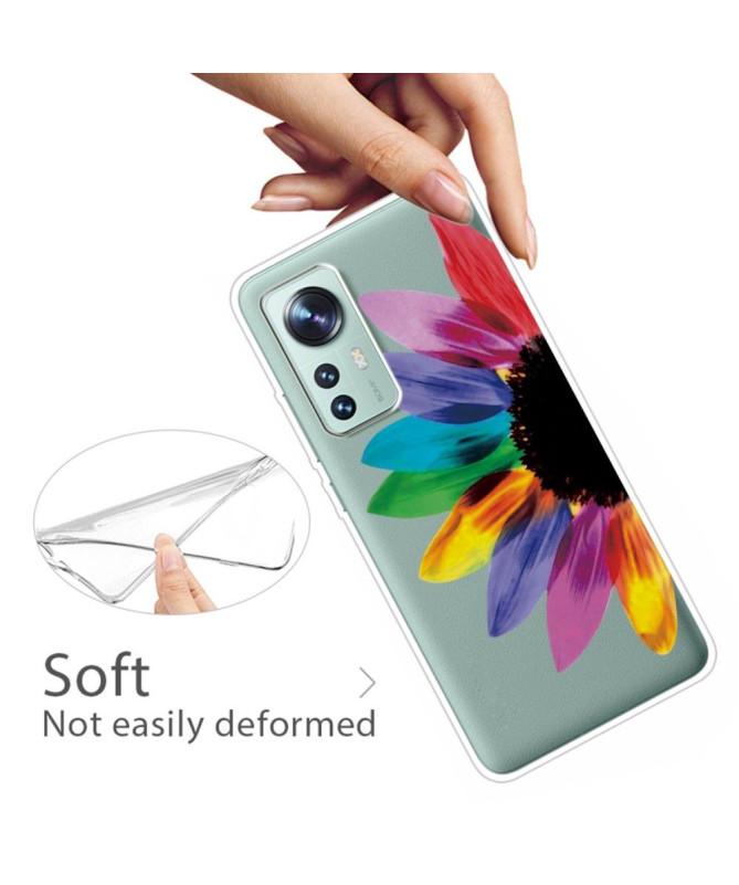 Coque Xiaomi 12 Pro Pétales de Couleurs