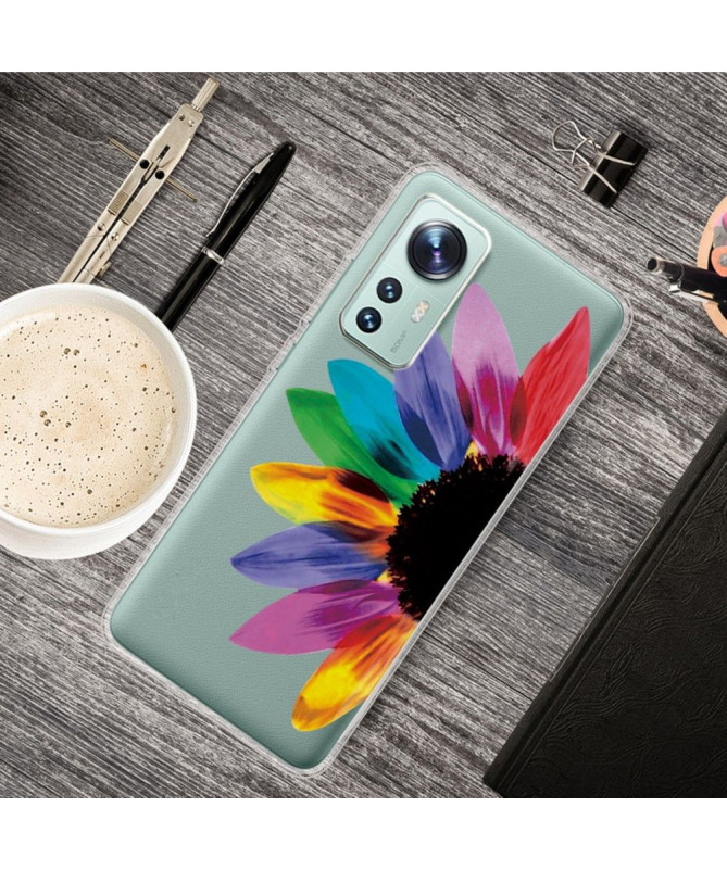 Coque Xiaomi 12 Pro Pétales de Couleurs