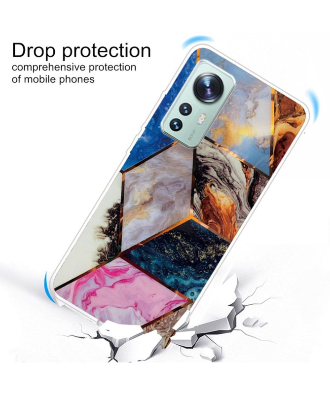 Coque Xiaomi 12 Pro Marbre Géométrie 0022 Series